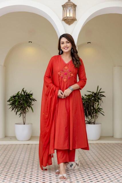 Jaipuri 3pcs red kurtis wholesale 
