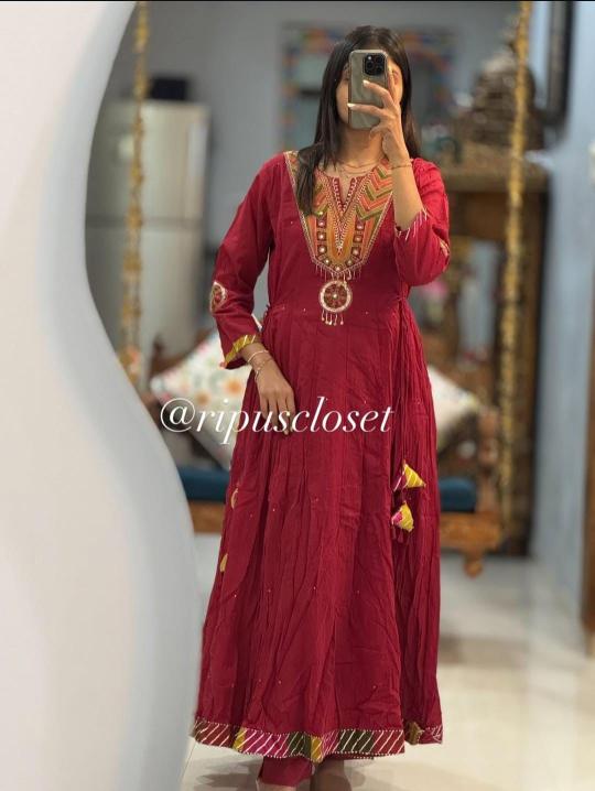 Jaipuri anarkali long kurtis wholesale online 