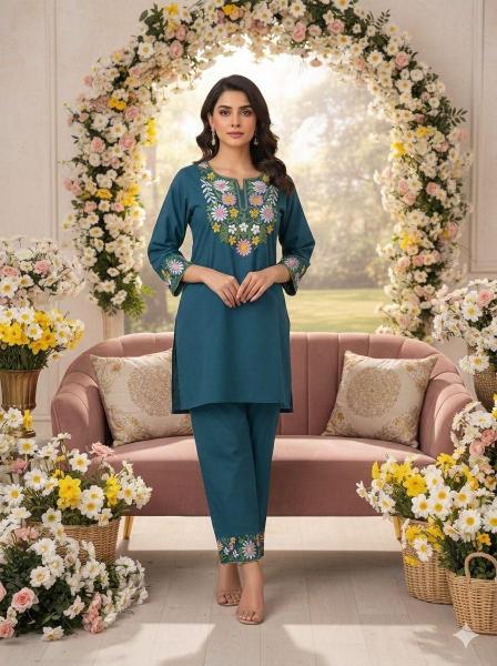 Jaipuri cotton coord set online clothing wholesale suppliers 