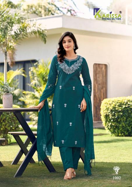 Karissa trisha strsight 3pcs kurti wholesale 