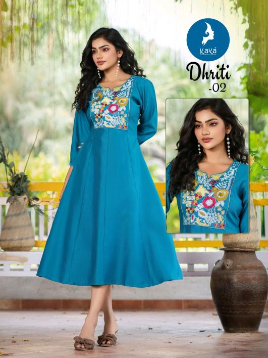 Kaya dhriti long kurtis for women wholesale 