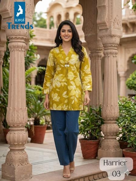 Kaya harrier cotton short top kurtis wholesale in dubai 