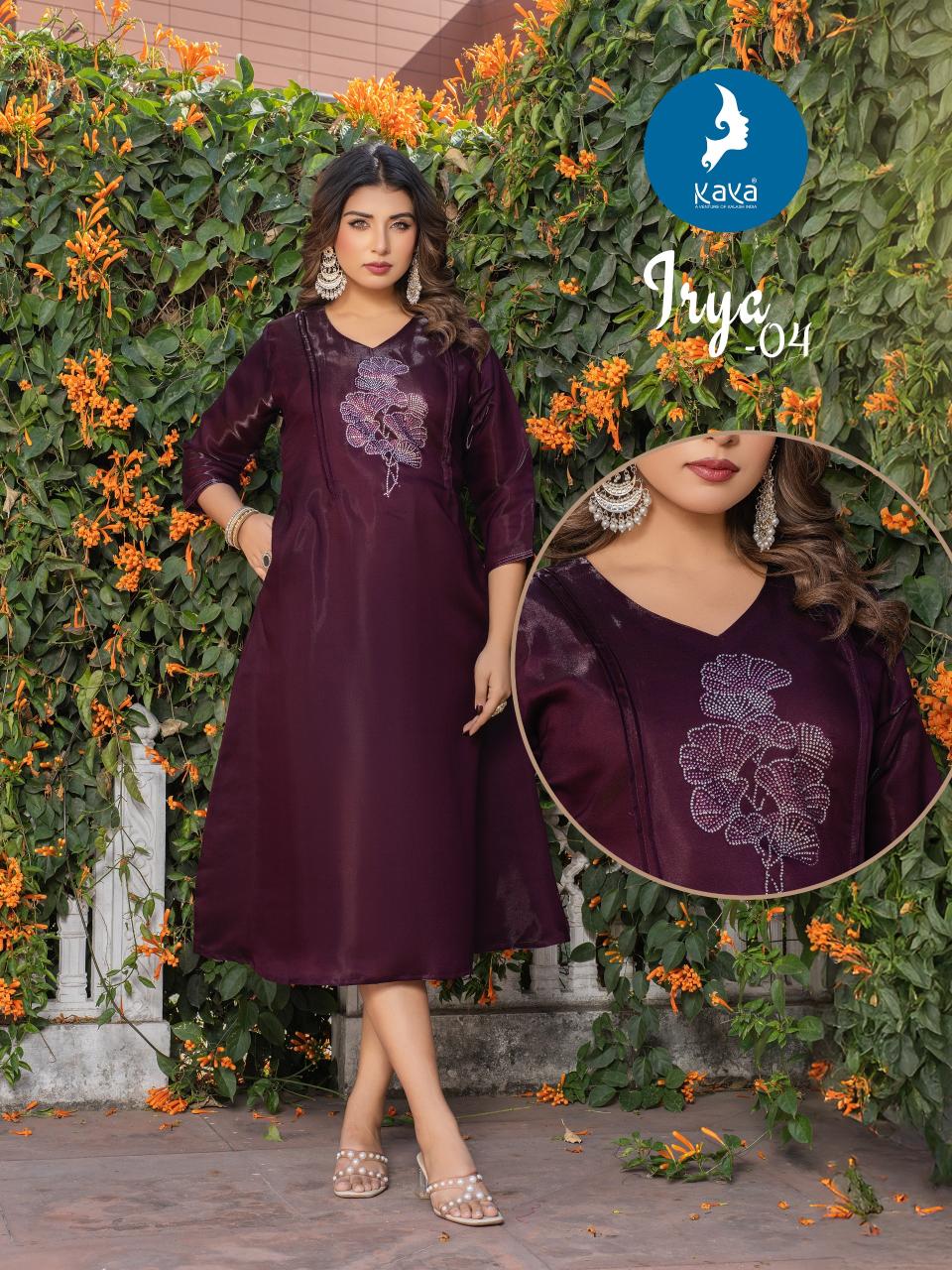 Kaya irya motif kurtis wholesale 