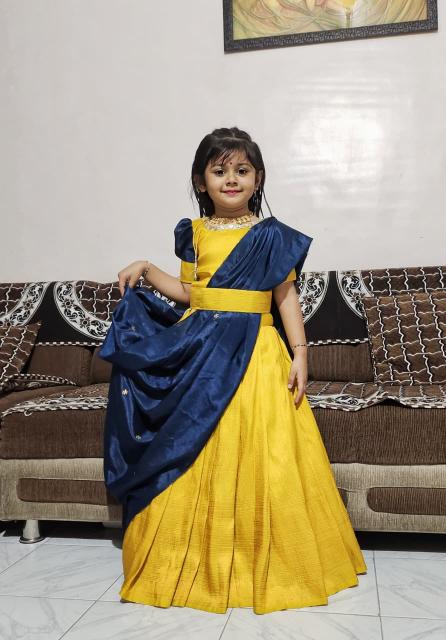 kids elegent lehenga softy silk Children wear manufacturer in Mumbai