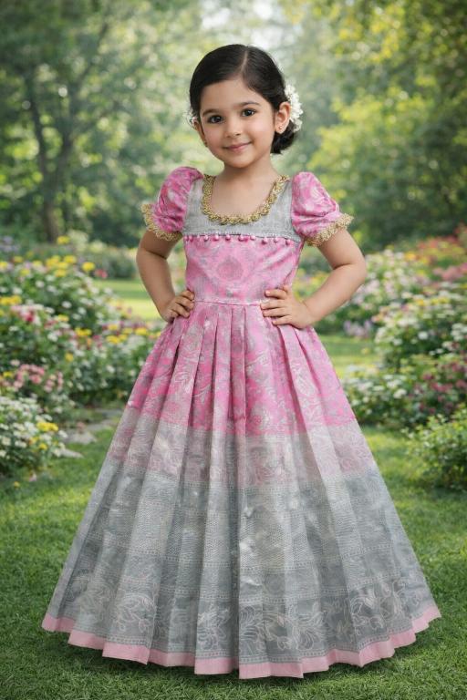 kids gown silk Kids clothing manufacturer in Mumbai