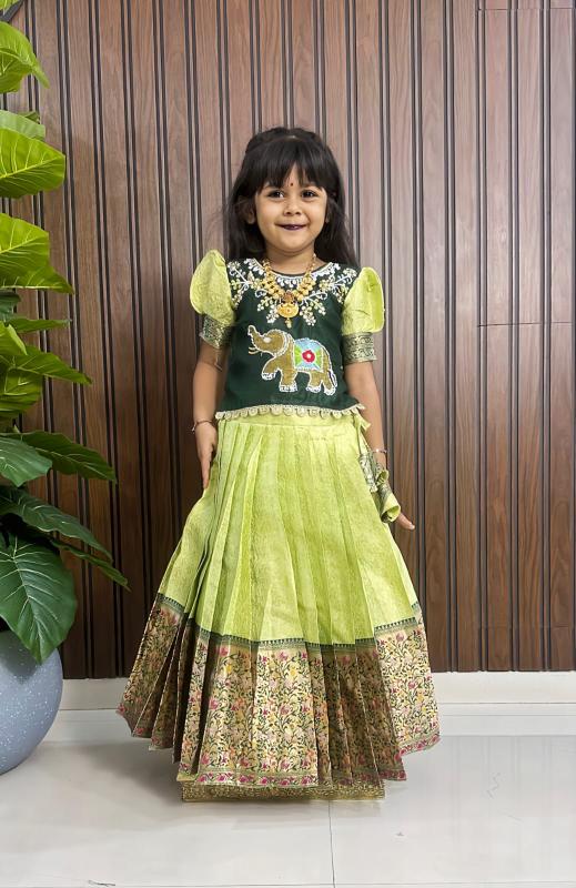 kids lehenga choli silk Children clothing wholesale Mumbai