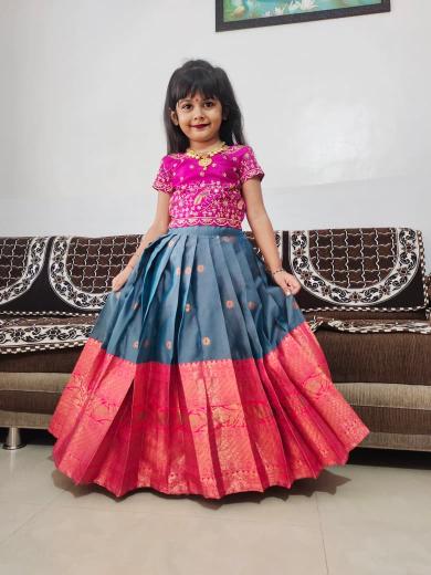 kids lehenga choli silk Kids wear distributors in Hyderabad