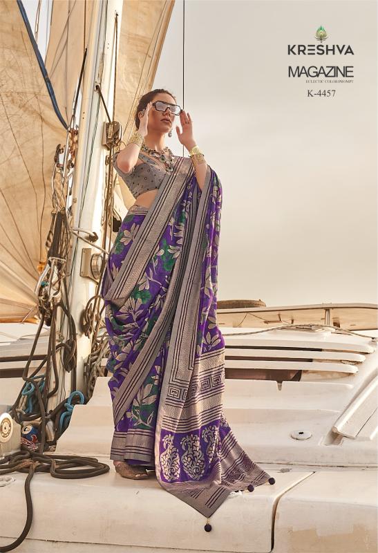 Kreshva magazine fancy saree shops in surat 