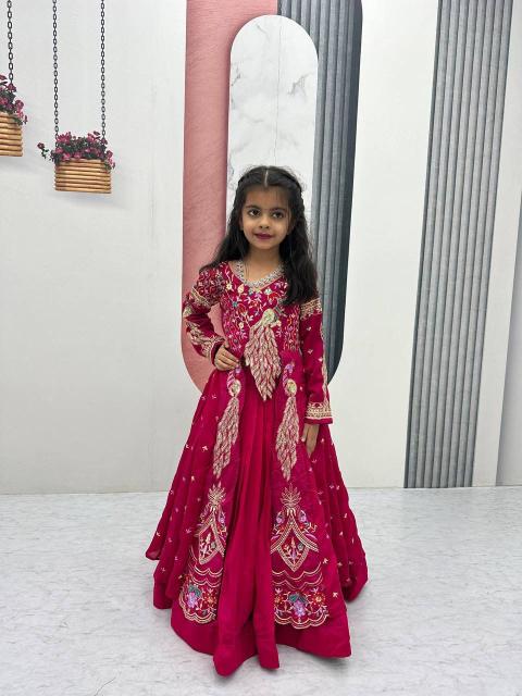  Launching Festival Special Crop Top Pc 528 Vichitra Pink Wholesale children wear market in Kolkata