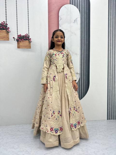  Launching Festival Special Crop Top Pc 528 Vichitra White Affordable kids clothing in bulk