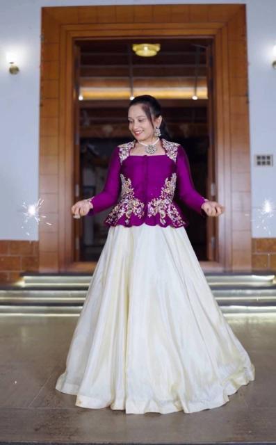 Launching Festival Special Pc 558 Chinon purple Wholesale lehenga choli retailers in Kolkata