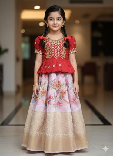 LEHENGA CHOLI and GOWNS canvas Mumbai kids clothing wholesale