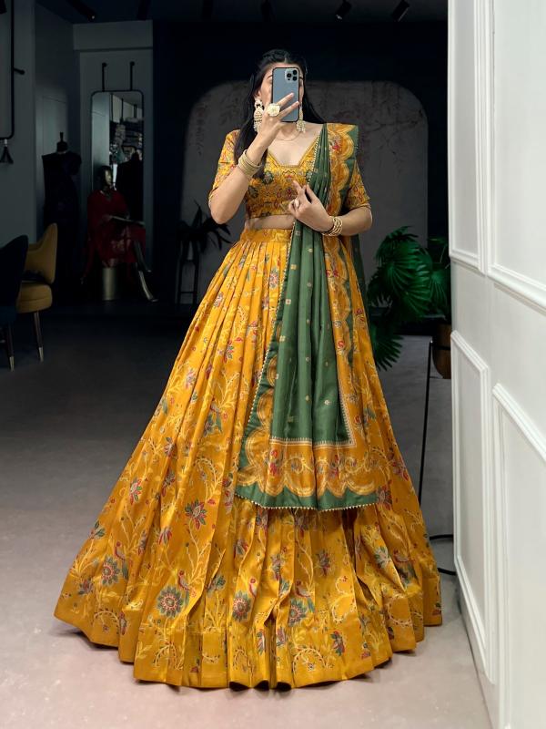 LNB 1256 Tasar Silk MST Lehenga choli exporters in Gujarat