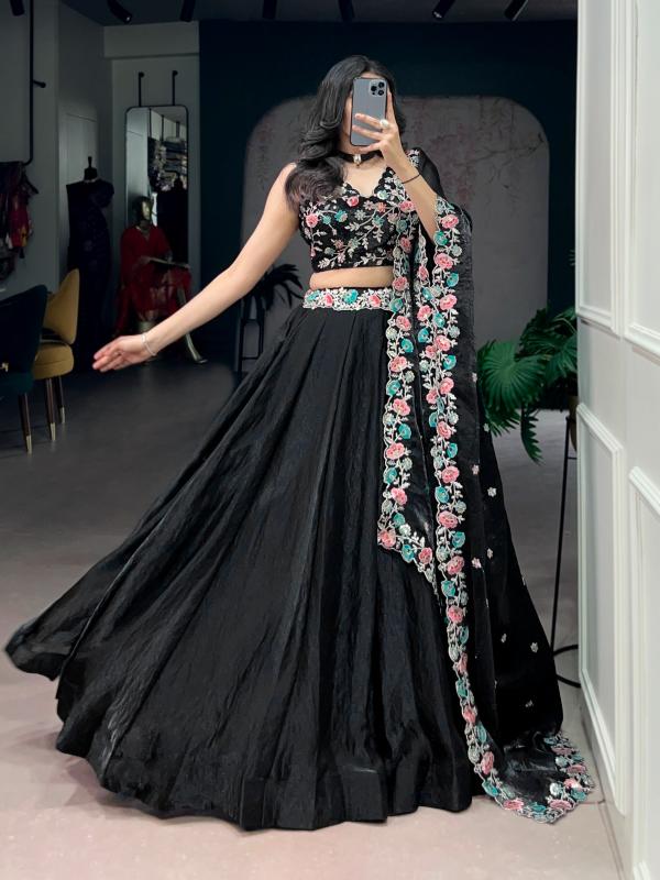 LNB 1467 BLK Fendi Wholesale lehenga choli manufacturers in Surat
