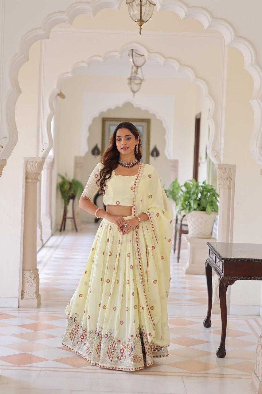  LW 7155 Vichitra Silk Indian lehenga choli wholesale suppliers