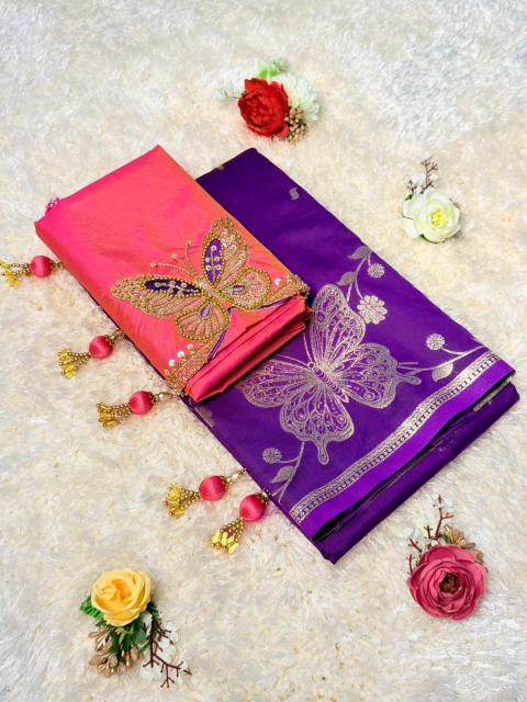 Malhar festival special butterfly saree wholesale cloth online 