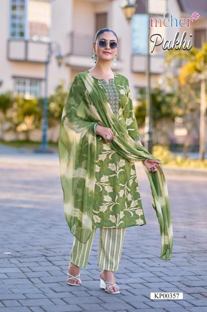 Meher pakhi 3pcs online kurtis in wholesale price 