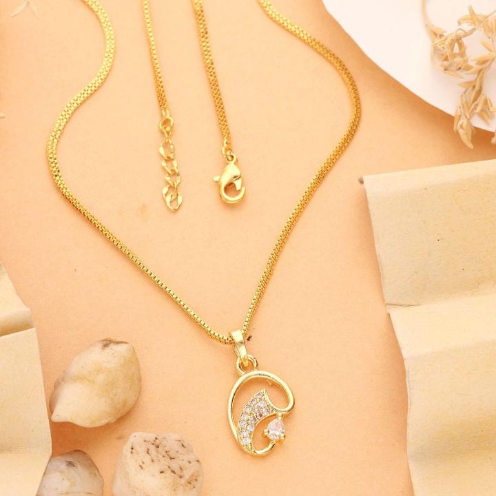Micro gold polish chain pendant 742 Artificial gold jewellery in Bangalore