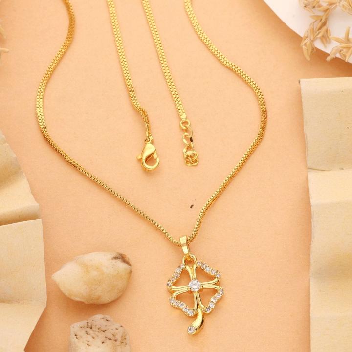 Micro gold polish chain pendant 750 Bridal artificial jewellery in Mumbai