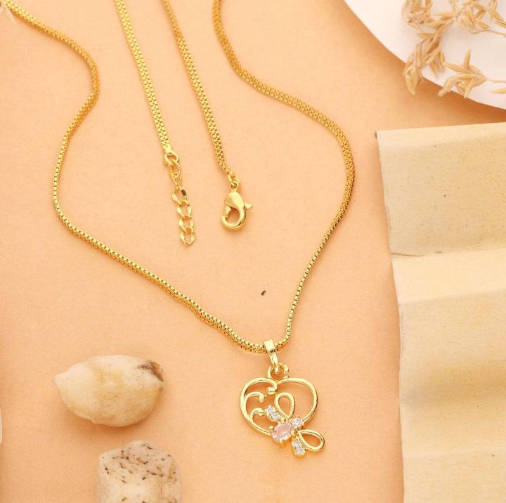 Micro gold polish chain pendant 751 Indian artificial jewellery in Mumbai