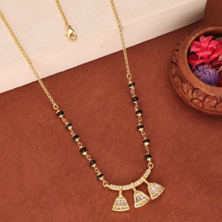 Micro gold polish manglsutra 1610 Bulk artificial jewelry suppliers in Mumbai