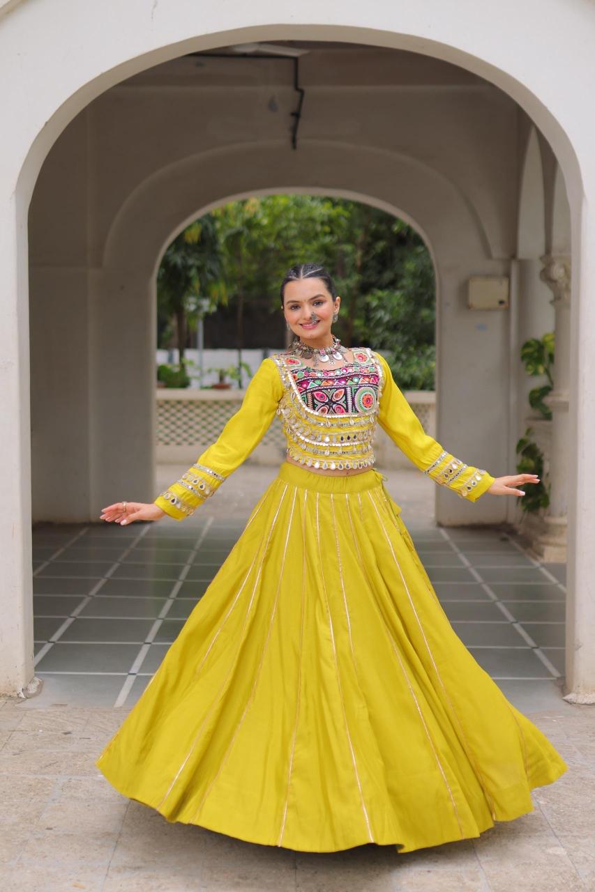 NAVRATRI LW 7145 Roman Parrot Bangalore Lehenga Choli Online