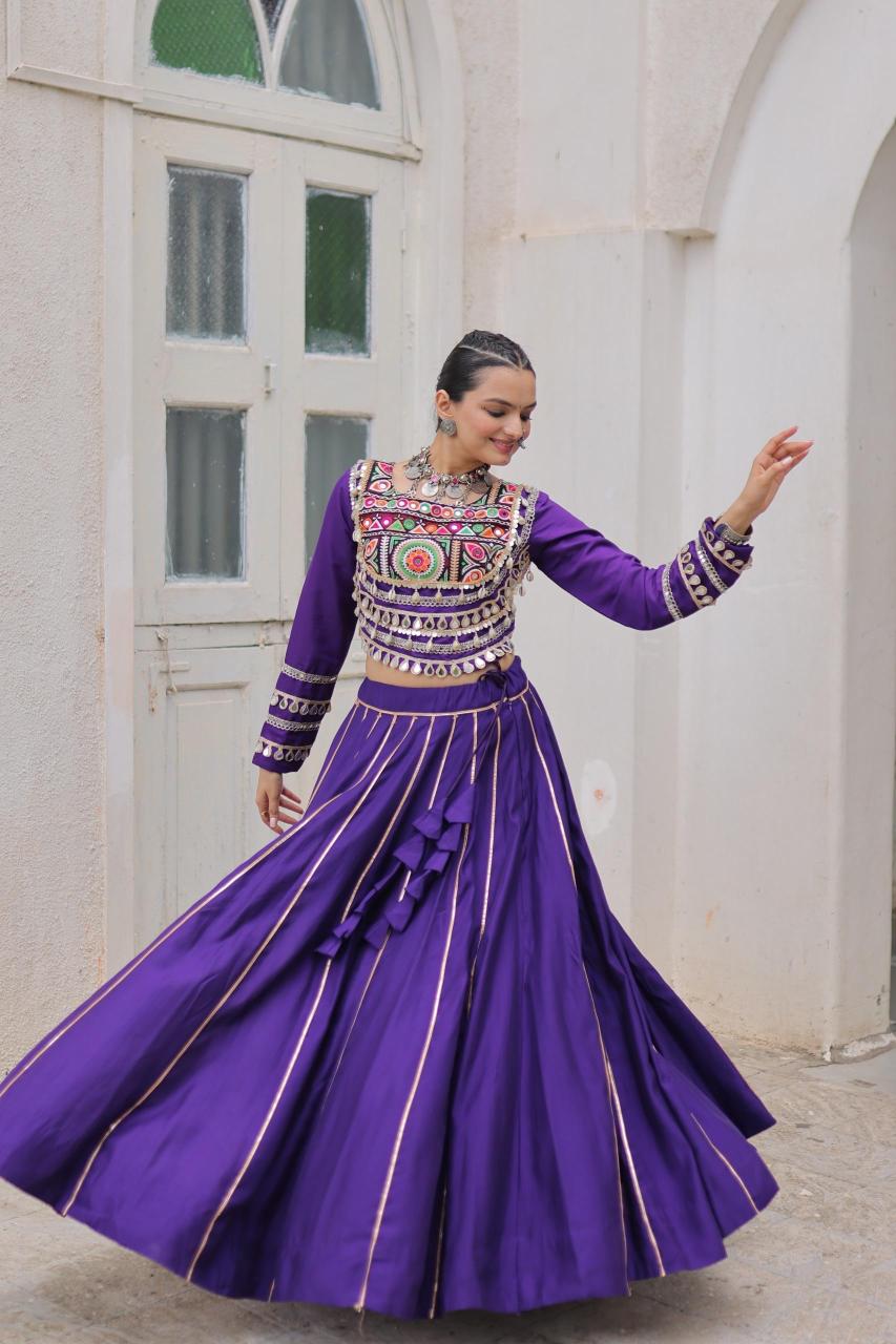NAVRATRI LW 7145 Roman Purple Bulk Lehenga Choli Suppliers in Bangalore