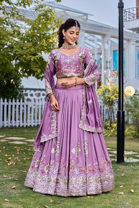 New Launching Wedding Ram 162 Vichitra Purple Kolkata wholesale lehenga market