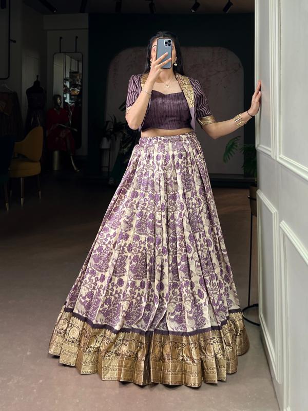NNK 1109 Tasar Silk LUV Lehenga choli with price in Delhi
