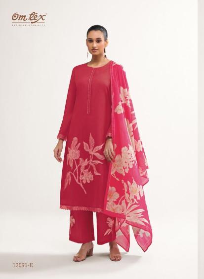 Omtex eshvi ikat dress material wholesale 