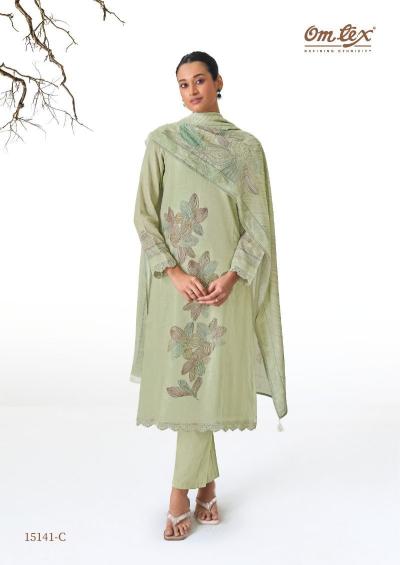 Omtex kyaraani ikat dress materials wholesale 