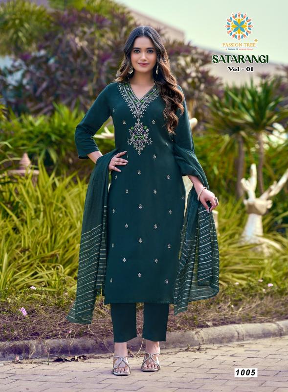 Passion tree satarangi vol-1 straight kurtis wholesale in delhi 