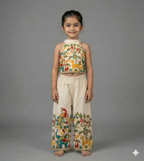 Peacock cotton Kids fashion wholesale market