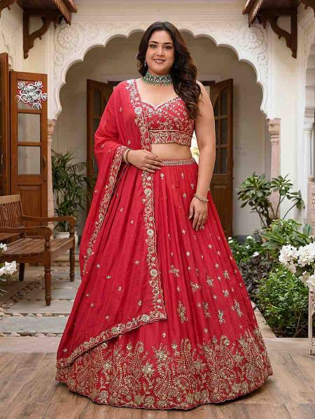  PLUS 5131 Chinon Wholesale lehenga market in Ahmedabad