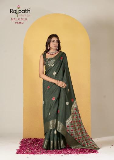 Rajpath chocolate silk sarees whole sale market 