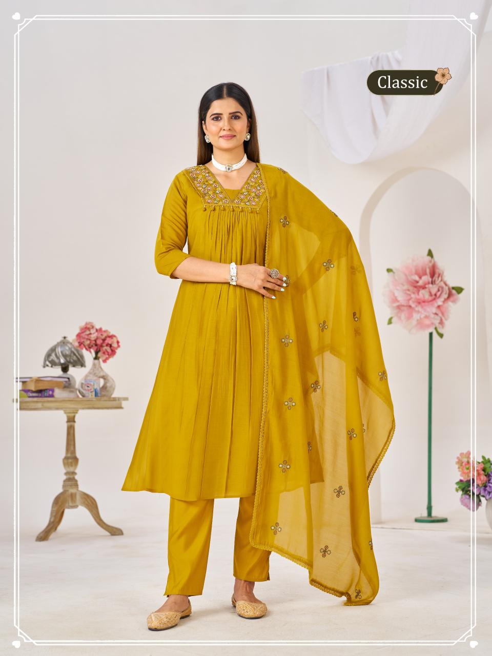 Shivay 3pcs classic kurtis wholesale 