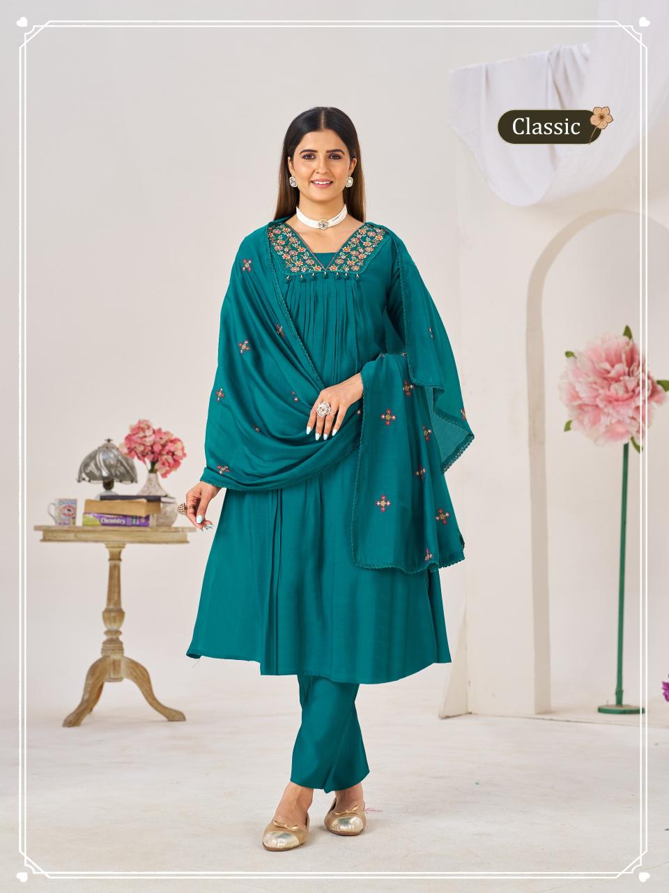 Shivay 3pcs classice kurtis online wholesale 