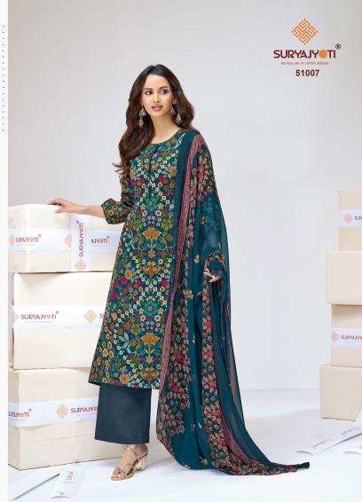 Suryajyoti naisha vol-51 cotton dress material wholesale 