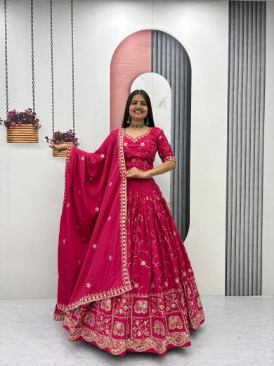 Tapi 318 crepe red Bulk lehenga choli manufacturers in Pune
