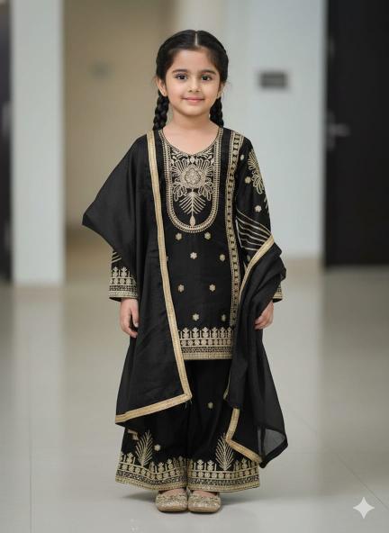 Trending New Ramzan Eid Special Silk Black Bulk kids suppliers in Kolkata