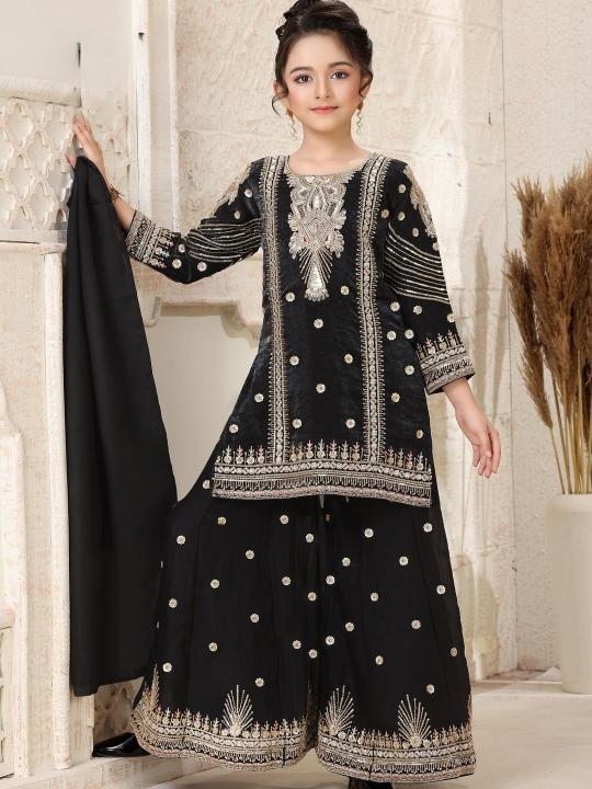 Trending New Ramzan Eid Special Silk Black Kidswear manufacturers