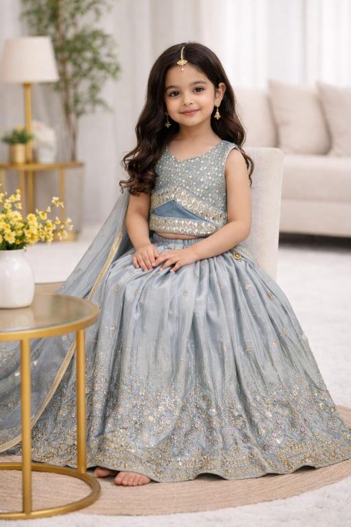 Trending Sequins Embroidered with Beautiful Georgette Mumbai wholesale market for kids