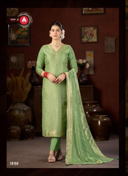 Triple A hanshika vol-5 light ladies dress material wholesale market in mumbai 