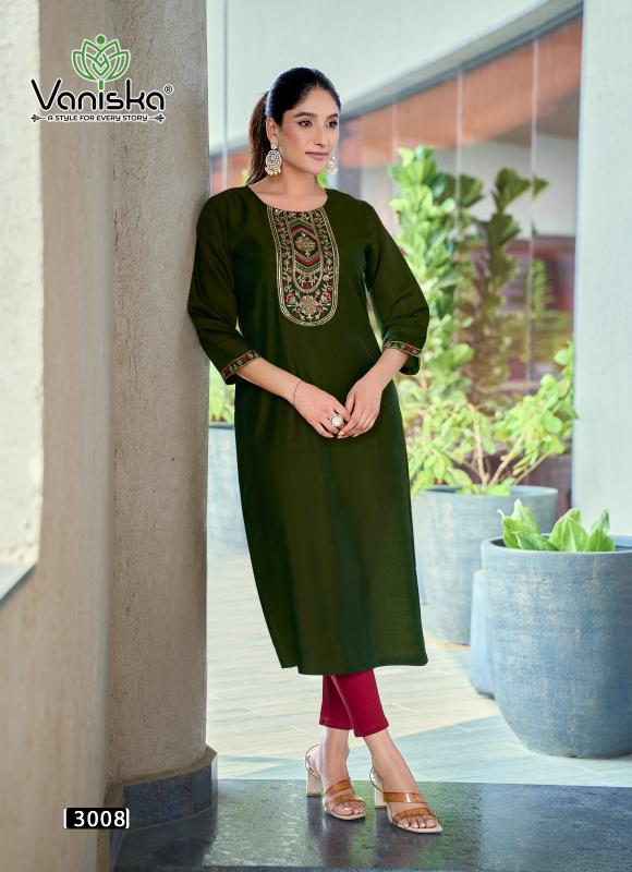 Vaniska five star vol 3 party wear kurtis wholesale price 