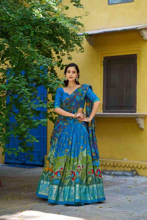 AKANKSHA 01 Tasar Silk FRZ Lehengha choli wholesale market in India