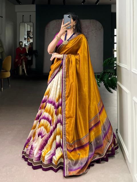 Artriddhs Dola silk D NO DEGITAL 15 Yellow Bridal lehenga choli in Delhi