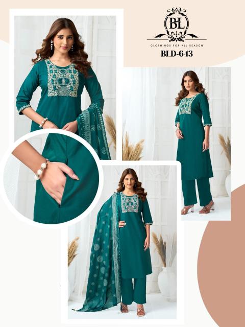 Ballika 3pcs branded kurtis wholesale 
