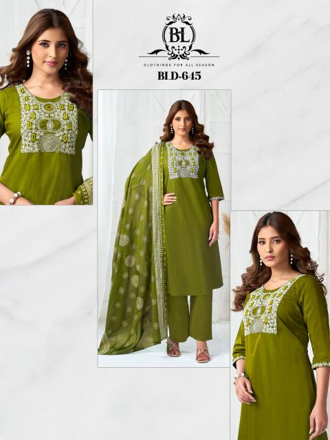 Ballika 3pcs spring fresh kurti wholesale 