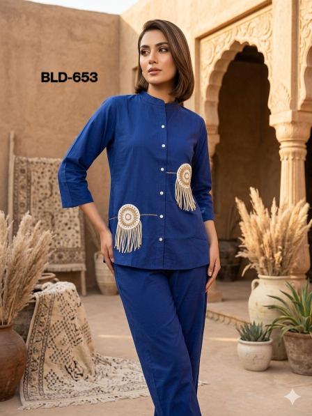 Ballika embroidery work coord set wholesaler 