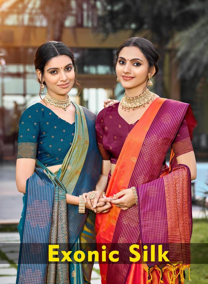 Bunawat - Exonic SIlk Sangam Prints SOFT SILK Woven Work Traditional Saree